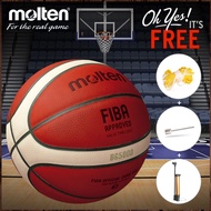 MOLTEN BG5000 Category 7 Indoor/Outdoor Basketball Ball PU Leather Size 7 B7G5000 With Freebies