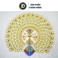 Đồng Hồ Treo Tường Con Chim Công Tài Lộc Chính Hãng D1 Home Kim Trôi Trang Trí Tường Decor -CL12