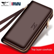 beg dompet lelaki dompet kulit lelaki original dompet lelaki kulit original Seven Wolves Men's Trend