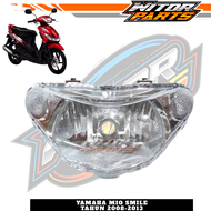 Batok Depan Belakang + Reflektor Lampu Depan Mio Smile Hitam / Batok Kepala 1set Yamaha Mio Smile Mio Sporty Mio New Warna Hitam Plus Reflektor Lampu Depan / Batok Kepala Depan Belakang Dan Lampu Depan Yamaha Mio Smile Mio Sporty New Hitam