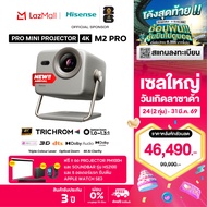 [แถมฟรี Hisense จอ Projector + Soundbar] New2025 Hisense รุ่น M2 Pro Mini Projector 4K UHD Triple La