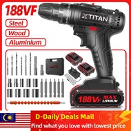 88V 188V Electric Drill Grinder Set Brushless Cordless Screwdriver Rechargeable Drill Power Tool Multi-function Drill
