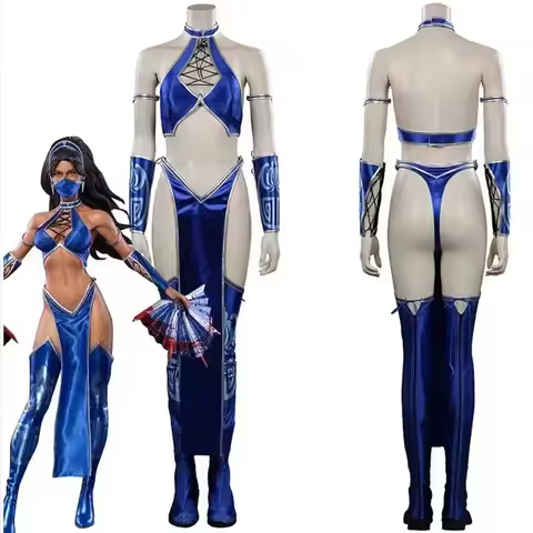 Kitana cosplay costume mortal cos Kombat Disguise Halloween carnival part suit dt'99