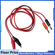 (R) Alligator Clip to Banana Plug Probe Cable Test Lead 90cm 3Ft