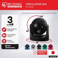 IRIS OHYAMA (PCF-MKM18) 7" Circulator Fan Black/Gray/Navy Blue