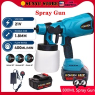 IFONSEN 800W Cordless Electric Spray Gun Woodworking Paint Sprayer Household Disinfection Spray Gun Battery Makita