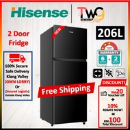 [FREE SHIPPING] Hisense 2 Door Frost Free Refrigerator Fridge 206L RT218N4ABN Refrigerator