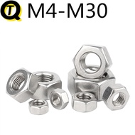 304 Stainless Steel Fine Thread Nut (Ready Stock M3M4M5M6M8M10M12M14M16M18M20M22M24M26) Hex Nut 310S