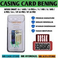 Clear Softcase Slot Card Holder FOR INFINIX GT 30 PRO/ GT 20 PRO/ SMART 8/ 8HD/ 8 PRO/ 8+/ SMART 9 9