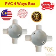 PVC Conduit Pipe 4 Way Cross Box