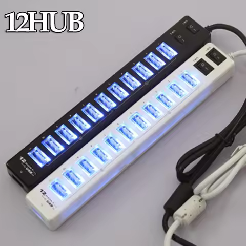 USB Hub 4/7/12 Port Expander Adapter USB 2.0 Hub Multi USB Splitter 2.0 Hab 3 Hub 2.0 Multiple USB U