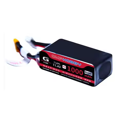 OMPHOBBY M2-EVO /M2 V3 PRO RC Helicopter 11.4V High Voltage Lithium Battery 60C 1000mAh OSHM2365