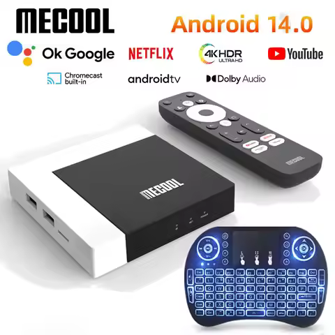 MECOOL KM7 PLUS Google TV Box 2GB 16GB Android Smart TV 14 Google Certified 4K Amlogic HDR10 2.4G/5G