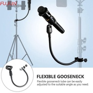 FUJUN Desk Mic Stand Universal Live Tripod Accessories Microphone Clip Mic Clip Clamp Mic Holder Cli