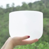 Crystal Quartz Singing Bowl 8 Inch 432Hz Yoga Meditation Sound Bowls Professional Tibetan Crystal Bo