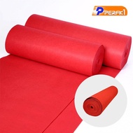 [Perfk1] Red Carpet Aisle Runner Sturdy 1 Meter Wide for Ceremony Exhibition Holiday