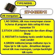 komponen IC eprom memory tv Sharp 2T-C42BD1I