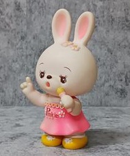 日本製 白兔 古董 軟膠 娃娃