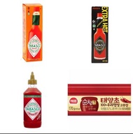 ⭐️$29 減至 $10 韓國三祖辣椒醬(170g)| 紅色/  Tabasco辣椒仔辣汁 Pepper Sauce /Tabasco SCORPION 蠍子辣醬 / 辣椒仔 TABASCO 是拉差辣