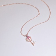 La Joie 玫瑰碧璽心之鑰匙頸鏈