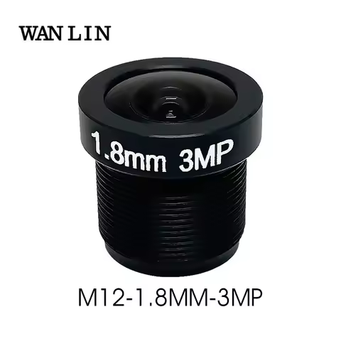 1.8mm 3MP CCTV Lens Fisheye IR M12 CCTV Camera Lens 3Megapixel HD For HD IP Camera 180D Wide Viewing