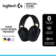 Logi Gaming Headset G435 LIGHTSPEED Ultra-Light Bluetooth USB 2.0 Rechargeable Wireless Over Ear