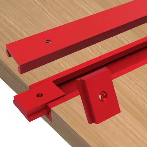 500MM Aluminium T30 Track and T-Slider T Slot Miter Track Jig - Miter Gauge Guide Chute for Workbenc