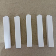 Lego 1x1x5 brick white color