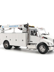 DM 1: 50 Peterbilt 536 Peterbilt Crane White Alloy Truck Model 71214