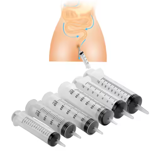 150-500ml Injection Syringe With Enema Tube Medical Anal Douche Cleaning Vaginal Wash Enema Cleaner 