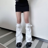 GOOTRADES Y2k Cross Leg Warmers JK Spicy Girl Y2k Stockings Fashion Lolita Long Stockings Fall Winte