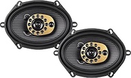 Jensen JS68T Full Range 6″x8″ 3-Way Speakers | Multi-Fit Design | Fits 5″x7″ Openings | Sold in Pair