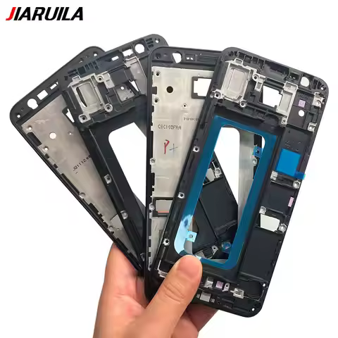 10 Pcs Front LCD Screen Frame For Samsung J4 Core J410 J6 J600 J6 Plus J610 Housing Middle Frame LCD
