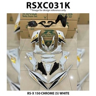 Cover Set Rapido RSX Honda 150 Chrome (5) Silver Black White RSX150 Accessories Motor RS-X RS-X150 C