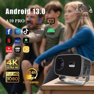 A10 Smart 4K Projector 360° Full HD 1080P Home Theater A10pro Projector Android 11 Suitable for Mobi