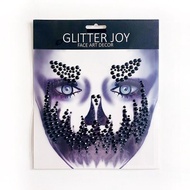 Halloween Tattoo Stickers跨境万圣节脸部水钻贴 恐怖骷髅闪亮钻石贴纸自粘脸贴脸部珍珠贴Hot Selling Spot9.3