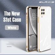 Ốp Điện Thoại Cho Samsung Galaxy M33 5G Ốp Mềm Cạnh Thẳng Mạ Sang Trọng Ốp Lưng Chống Sốc