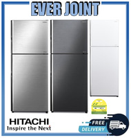 [Free Gifts] Hitachi R-VX450PMS9 [366L] 2 Doors Top Freezer Inverter Fridge || BORO Vacuum Container