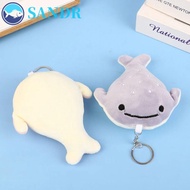 SANDR Cartoon Whale Keychain, Animal Whale Soft Stuffed Animal Whale Doll, Kawaii Plush Ins Fluffy W