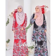 Andika Baju Raya 2024,Baju Kurung Moden Batik Sultanah ,Batik Malaysia,Plus Size 4XL 5XL