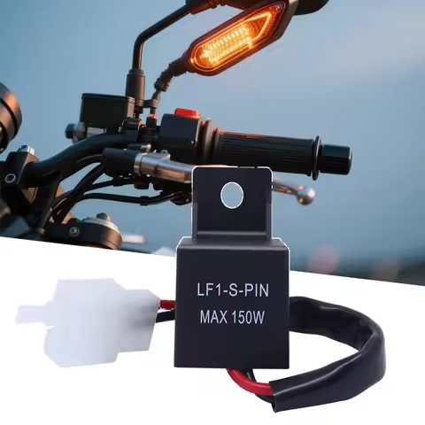 1[C 12A 2Pin Electronic LED Flasher Relay Motorcycle Motor Turn Signal Bulb Hyper Flash For Honda Ka