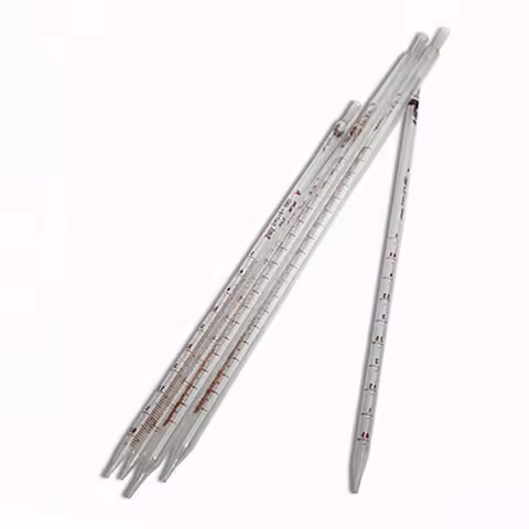 5pcs burette,Capacity 0.1ml/0.2ml/0.5ml/1ml/2ml/5ml/10ml/15ml/20ml/25ml/50ml, measuring pipette, wit