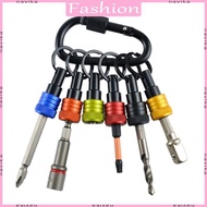 NAV 6Pcs Bit Holder Gadgets Drill Bit Holder 1 4 Drill Bit Holder Keychains