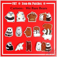 ✿ Cartoon：We Bare Bears Iron-on Patch ✿ 1Pc Diy Embroidery Patch Iron on Sew on Badges Patches