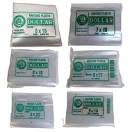 Clear Dollar Plastic 1 Pack Contains 100 Sheets - 6x15 7x15 8x15 8x17 8x20 9x18