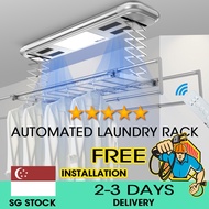 GLOVOSYNC Automated Laundry Rack Smart Laundry System Retractable Laundry Rack For Balcony, Bathroom + Free Installation