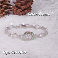 gelang plat mata2 perak 925