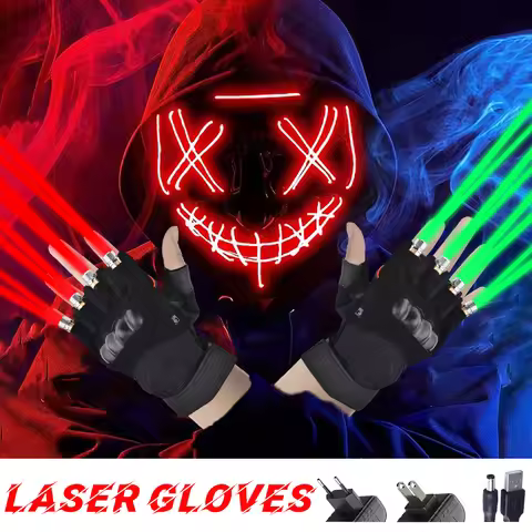 Laser Gloves Rechargeable Powered Laser Lamp Stage Light Dancing Stage DJ Party Shows LED Luminous G