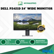 Dell P2421D 24" LED Wide Monitor 24-inch 2560 x 1440 QHD + HDMI DisplayPort USB 3.0 (TYPE A & B) (RE