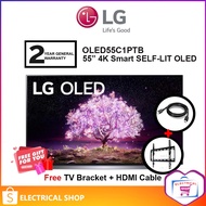 LG C1 55” 4K Smart SELF-LIT OLED TV OLED55C1PTB Television (FREE HDMI CABLE AND TV BRACKET)
